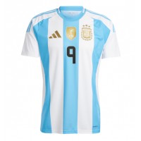 Fotbalové Dres Argentina Julian Alvarez #9 Domácí Copa America 2024 Krátký Rukáv